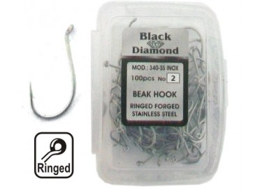 Αγκίστρι INOX BLACK DIAMOND 340-SS