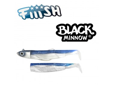 Ψαράκι σιλικόνης FIIISH  BLACK MINNOW COMBO #4