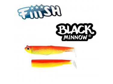 Ψαράκι σιλικόνης FIIISH  BLACK MINNOW COMBO #2 