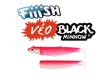 Ψαράκι σιλικόνης FIIISH  BLACK MINNOW COMBO #3