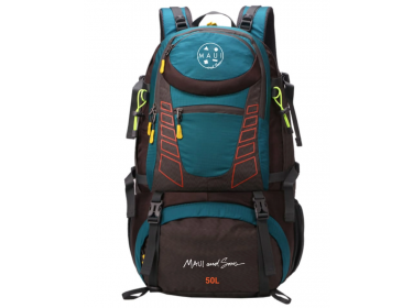 Σακιδιο MAUI&SONS trekking 50lt nylon πετρόλ