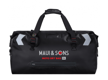 Στεγανό σακίδιο MAUI&SONS μοτοσικλέτας 55lt Roll Top μαύρo 