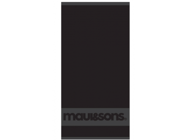 Πετσέτα θαλάσσης microfiber με σχέδιο 80x170cm μαύρη MAUI&SONS