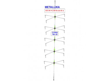 Μπαλαδοκαθετές TECHNOFISH METALLIKA 5 x 4 αγκ.