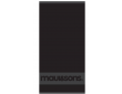 Πετσέτα θαλάσσης microfiber με σχέδιο 80x170cm μαύρη MAUI&SONS